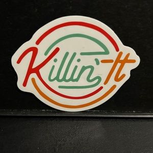 " KILLEN IT' QUOTE STICKER